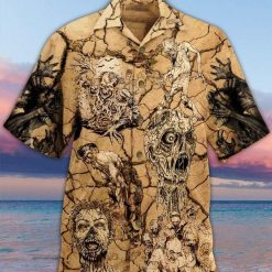 Zoombie Print Hawaiian Shirt