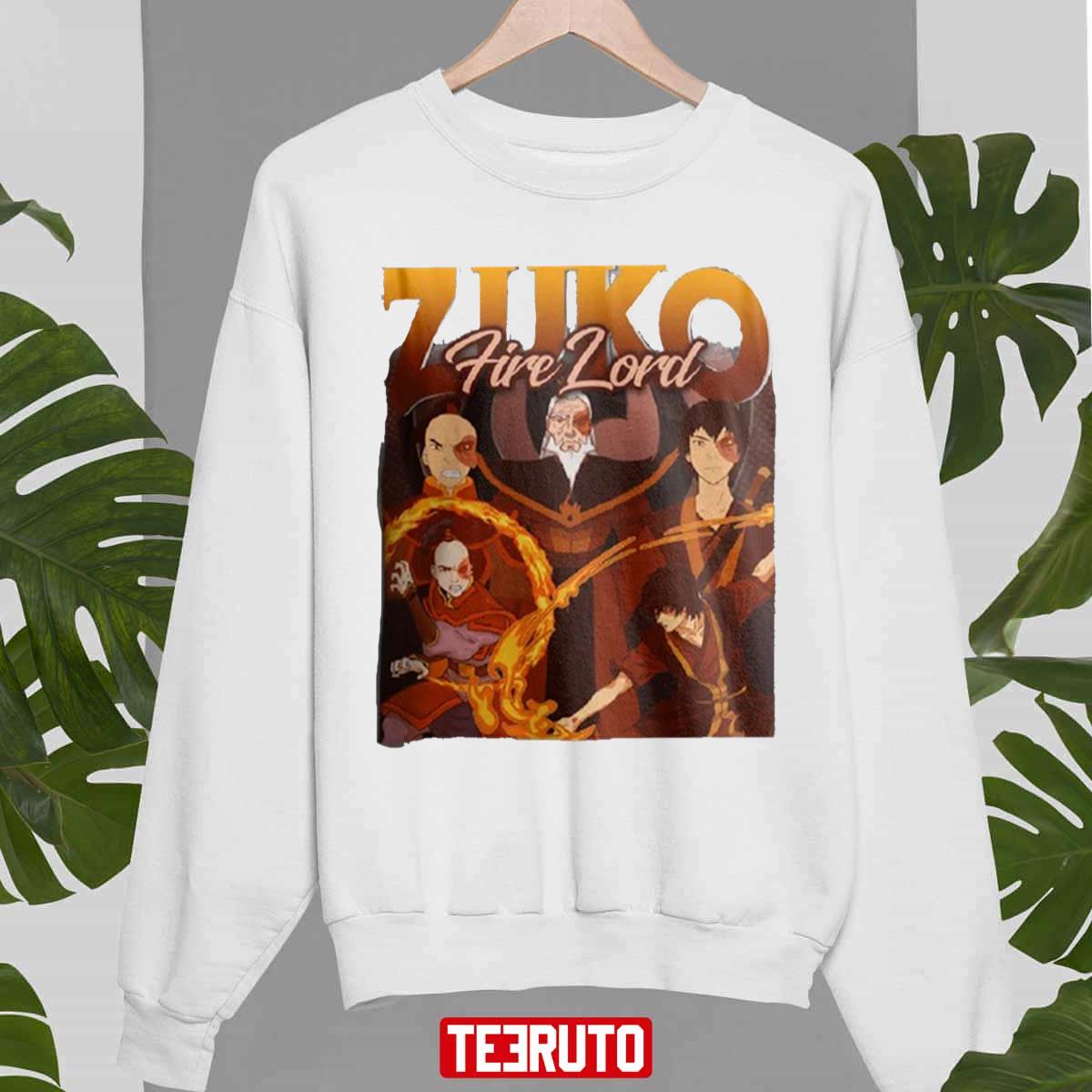 Zuko Fire Lord Homage Vintage 90s Retro The Avataar Legend Of Aaang Unisex Sweatshirt