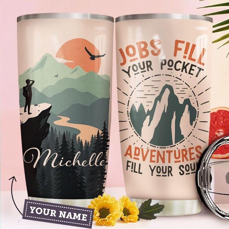 Adventure Personalized Jobs Fill Your Pocket Tumbler