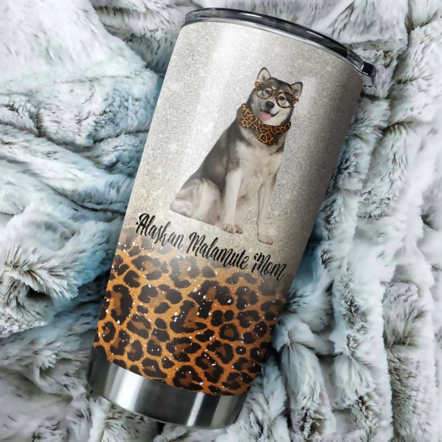 Alaskan Malamute Dog Mom Stainless Steel Cup Tumbler