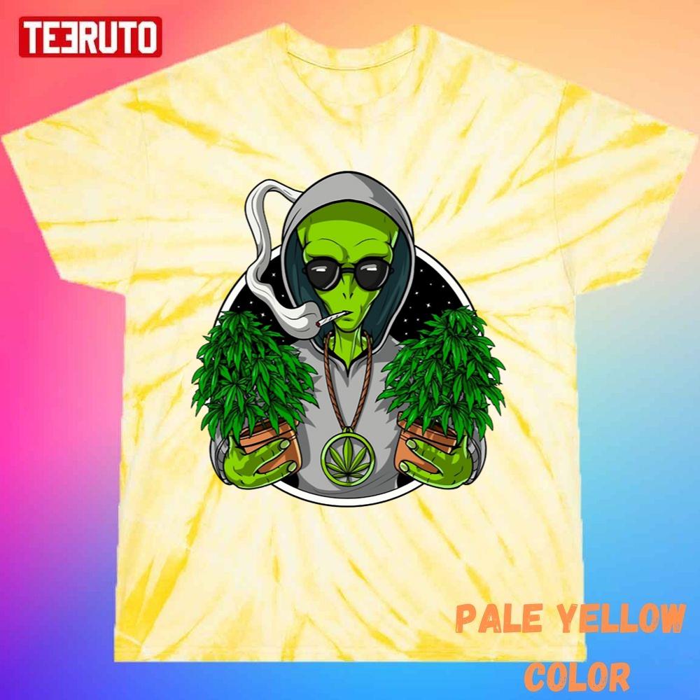 Hot Topic Alien Cowboy Tie-Dye T-Shirt