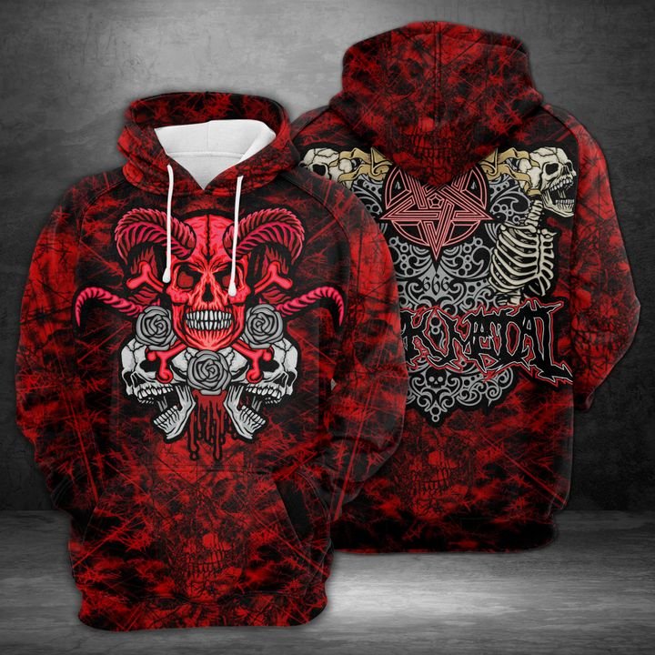 Amazing Skull 3D Printed Hoodie