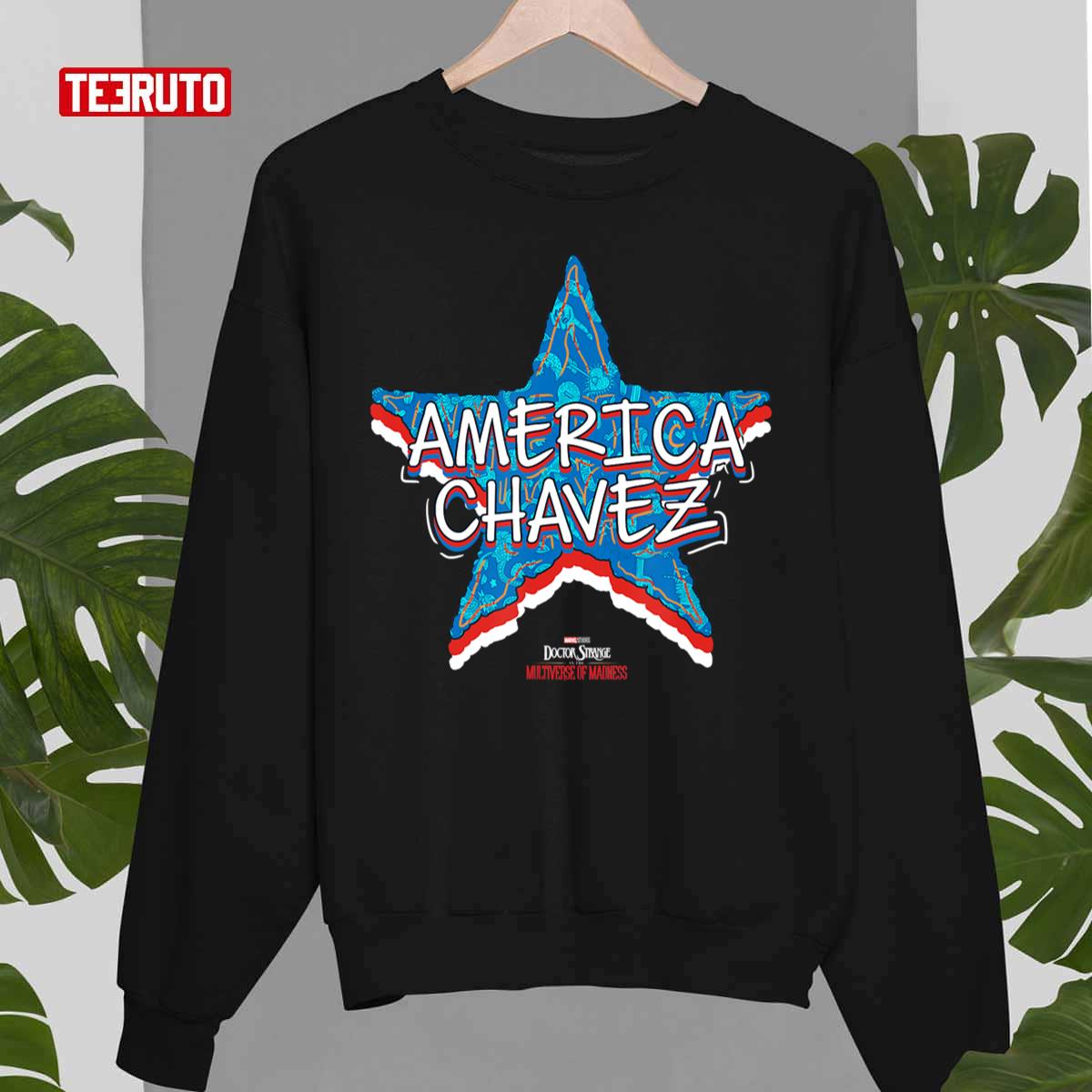 America Chavez Character Star Logo Unisex Sweatshirt