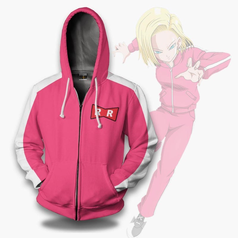 Android 18 Unisex Casual Hoodie Dragon Ball Z