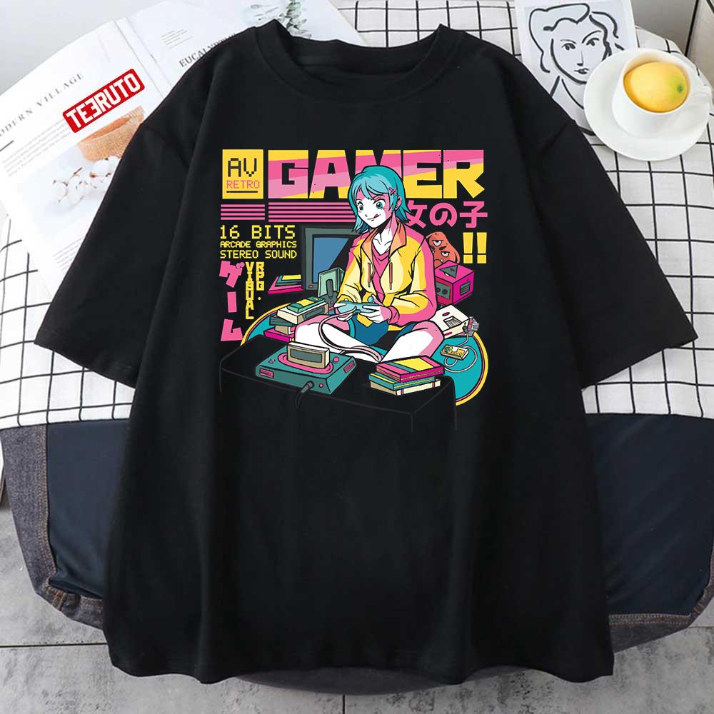 Anime Gamer Vaporwave Aesthetic Unisex T-Shirt