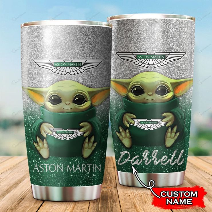 Aston Martin Baby Yoda Custom Name 999 Tumbler