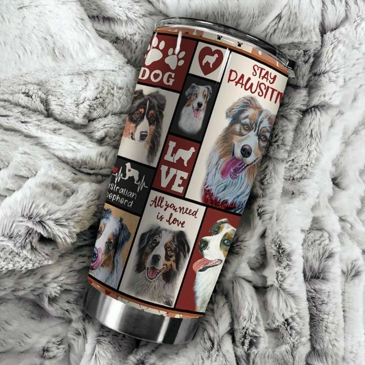 Australian Shepherd Gift For Lover Day Travel Tumbler All Over Print