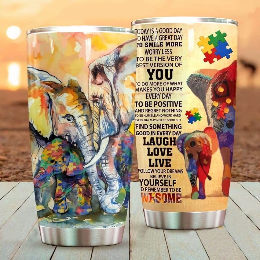 Autism Pat Stainless Steel Cup Tumbler