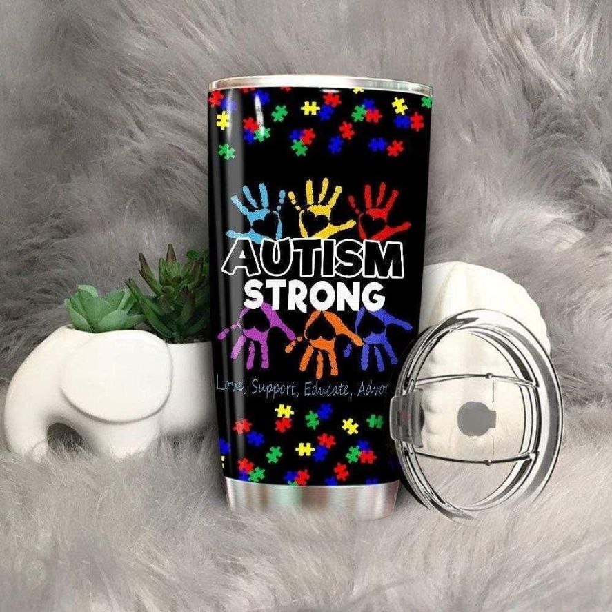 Autism Strong Stainless Steel Cup Tumbler