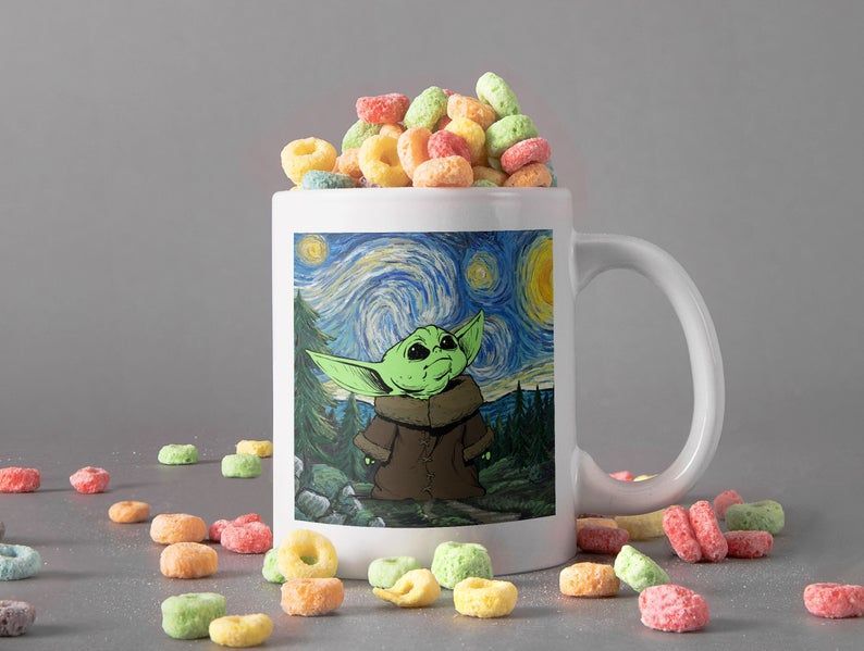 Star Wars Yoda 18 oz Oval Mug