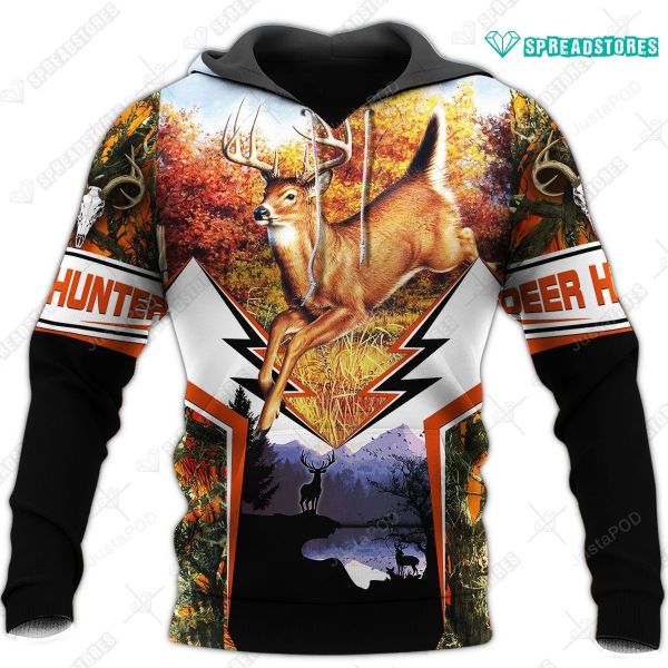 Beautiful Deer Hunting 3d Hoodie