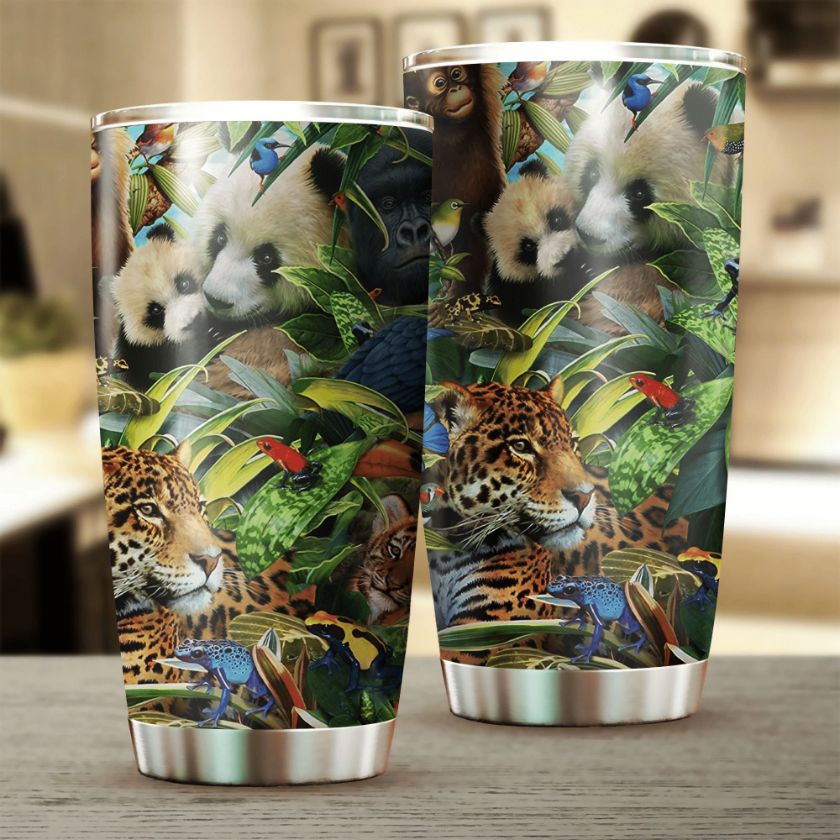 Beautiful Forest Friends Stainless Steel Cup Tumbler