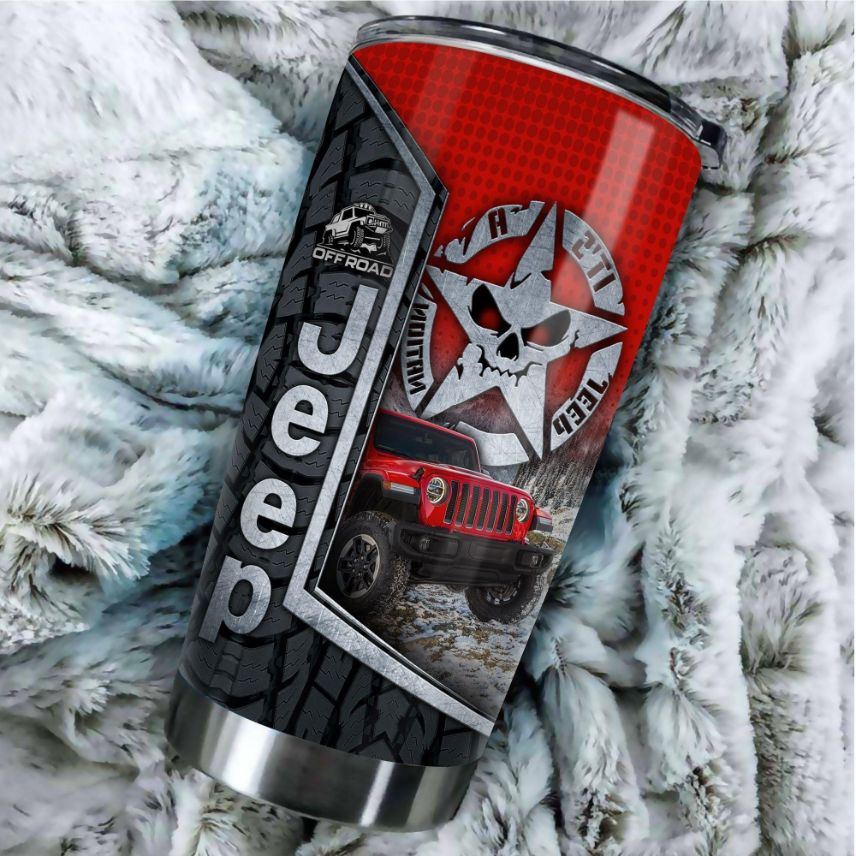Beautiful Jeep Stainless Steel Cup Tumbler