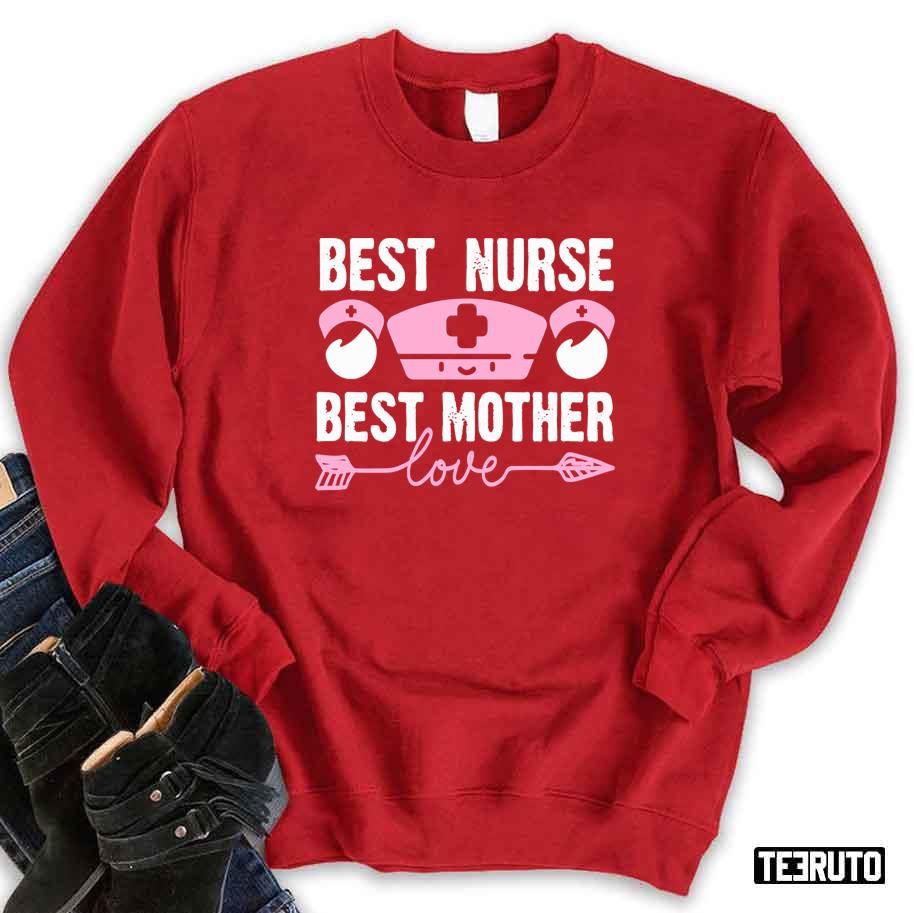 Best Mother Pink White International Nurses Day Unisex Sweatshirt