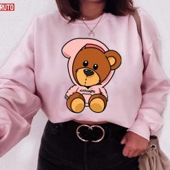 Bieber Bear Pink Design Unisex Sweatshirt