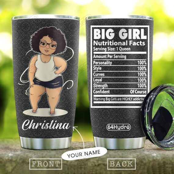 Big Girl Nutritional Facts Personalized Tumbler