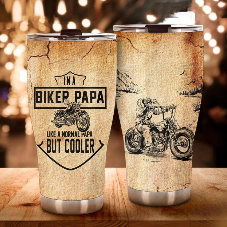 Biker Papa Stainless Steel Cup Tumbler