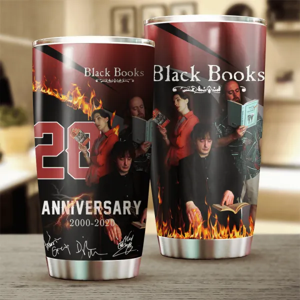 Black Books 20th Anniversary 2000 2020 Design Tumbler