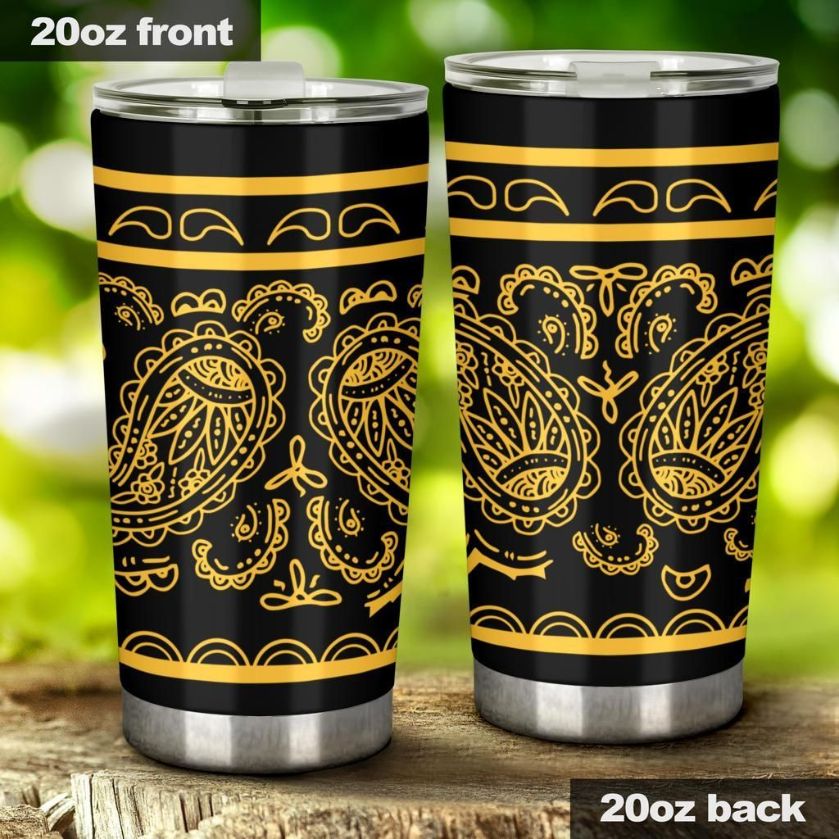 Black Gold Stainless Steel Cup Tumbler