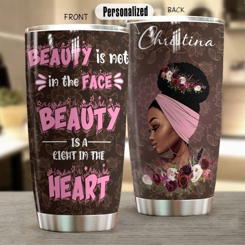 Black Women - Personalized Black Women Tumbler Black Women And