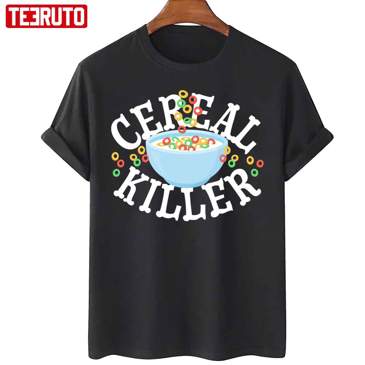 Bowl Of Fruity Cereal Killer Funny Halloween Unisex T-Shirt