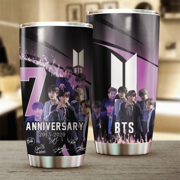 Bts Bangtan Boys 7th Anniversary 2013 2020 Design Tumbler