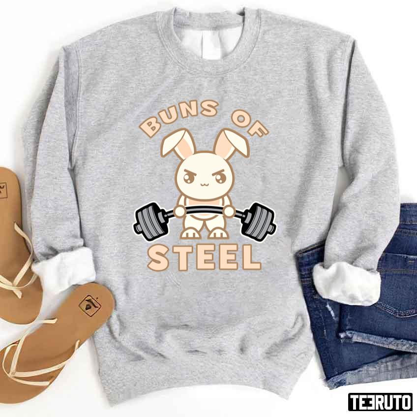 Buns Of Steel Deadlift Bunny Unisex Sweatshirt