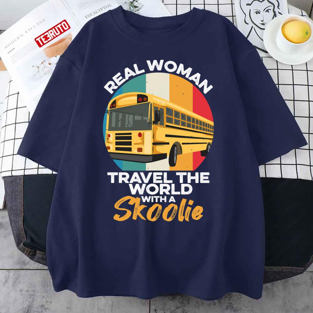 Camping Bus Quote For A Skoolie Woman Unisex T-Shirt