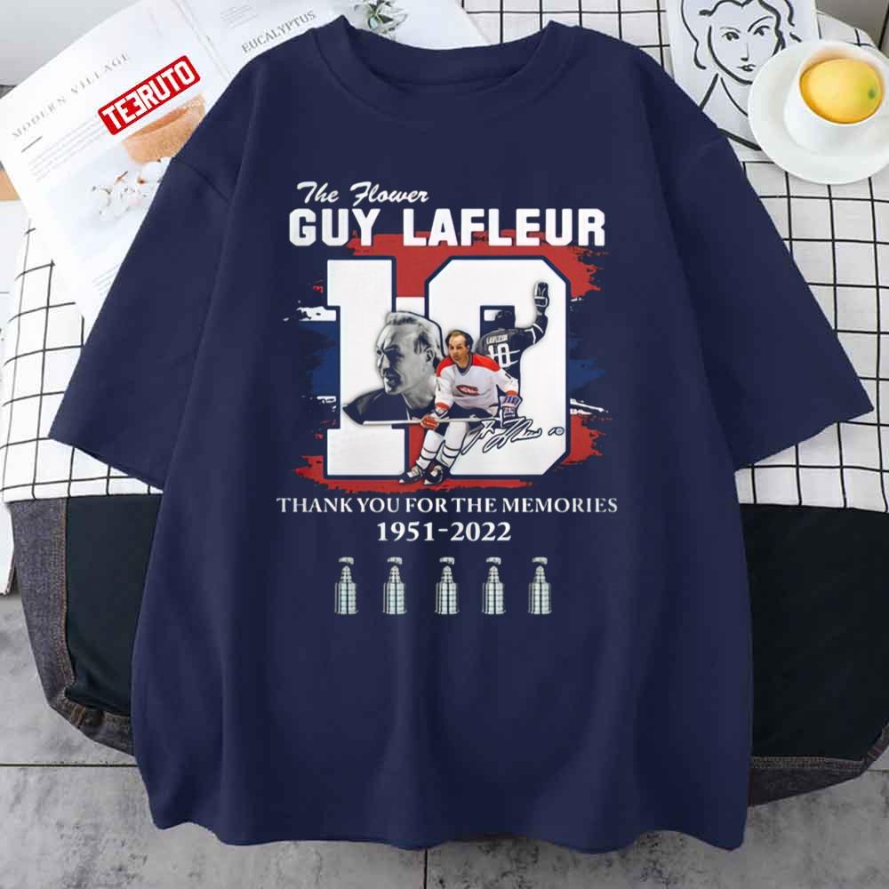 Canadiens Montreal The Flower Guy Lafleur 10 Rip 1951-2022 Unisex T-Shirt