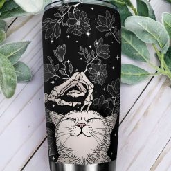 Cats Love Skull Stainless Steel Cup Tumbler