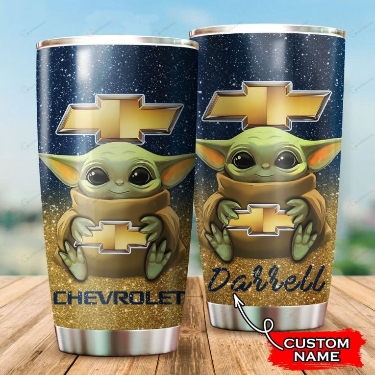 Chevrolet Chevelle Baby Yoda Custom Name 999 Tumbler