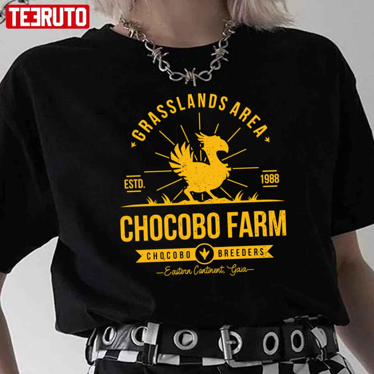 Chocobo Farm Grasslands Area Estd 1988 Vintage Unisex T-Shirt