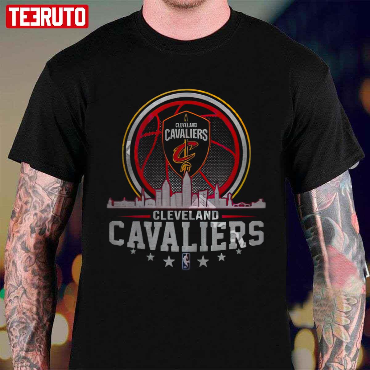 Cleveland Cavaliers Nba City Skyline Cleveland Cavaliers S Unisex T-Shirt