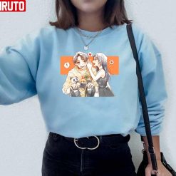 Couple Rika And Yuta Chibi Movie Jujutsu Kaisen 0 Unisex Sweatshirt