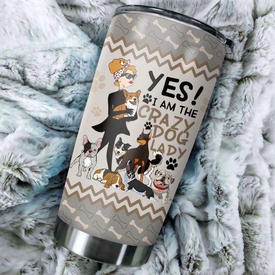 Crazy Dog Stainless Steel Cup Tumbler