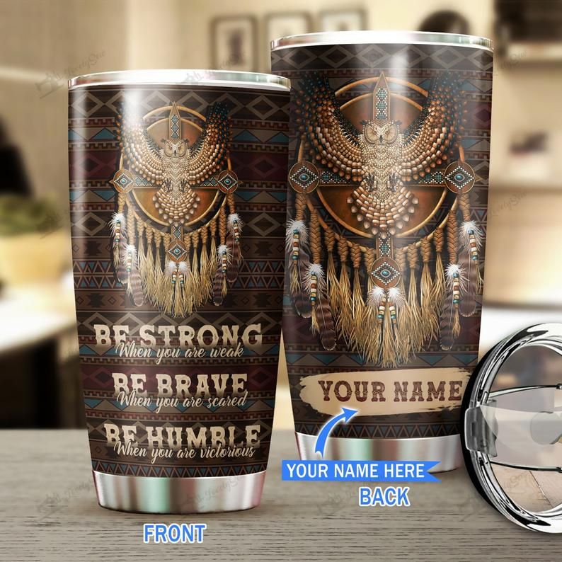 Custom Name American Owl Dreamcatcher Gift For Lover Day Travel Tumbler
