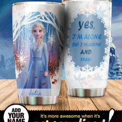 Custom Name Fozren Elsa Disney Movies Gift For Lover Day Travel Tumbler