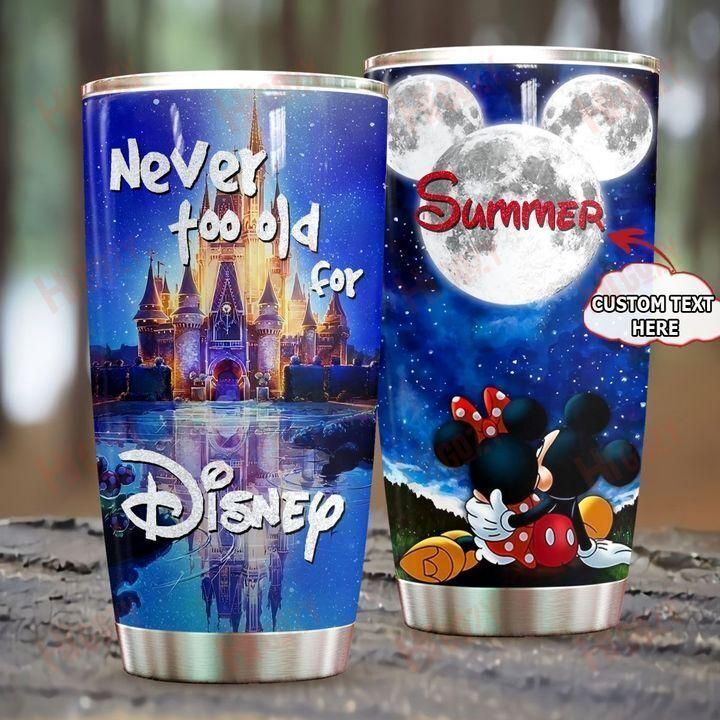 Custom Name Love Mickey You Are Never Old For Disney 6 Tumbler