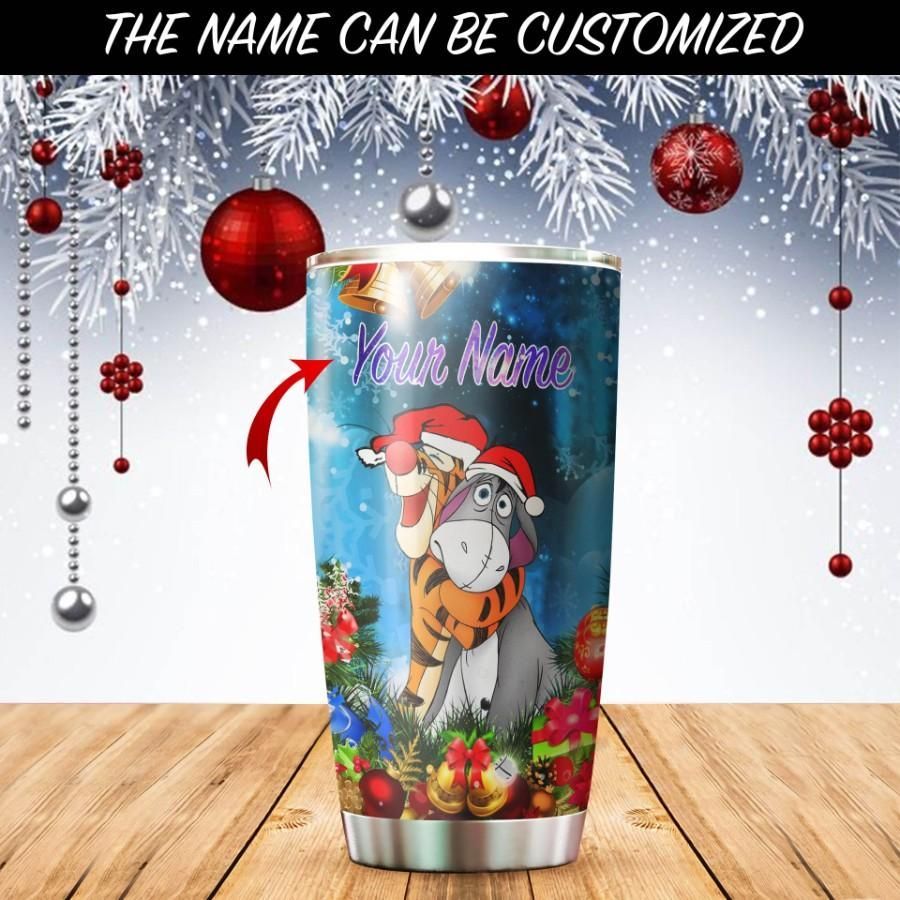 Customized Tiger Donkey Winnie The Pooh Winter 20 Tumbler