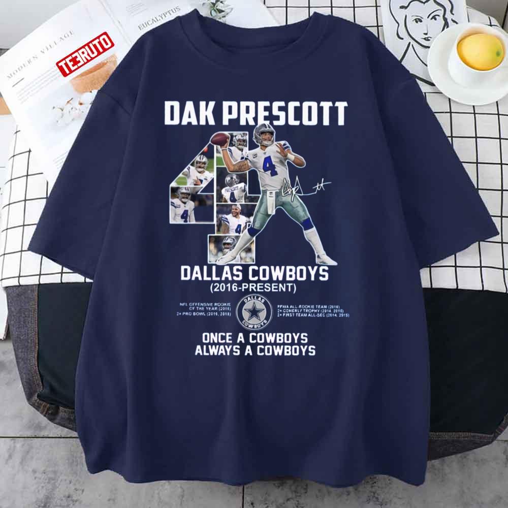 Dak Prescott In Dallas Cowboys Signature Unisex T-Shirt