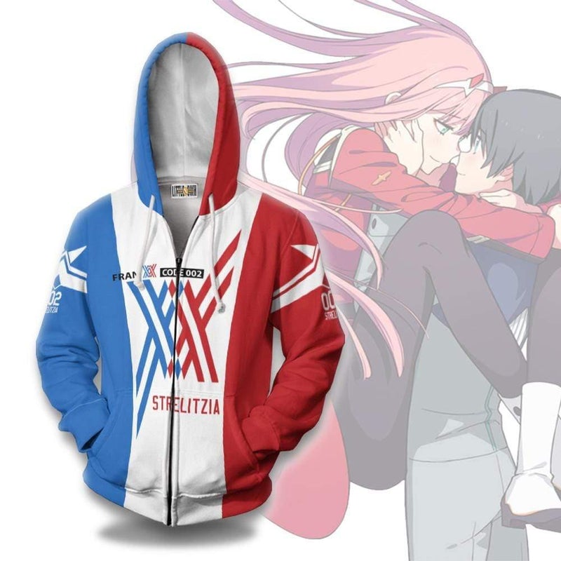 Darling In The Franxx Strelitzia Hoodie Anime Outfits