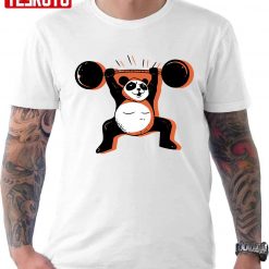 Deadlifting Panda Unisex T-Shirt