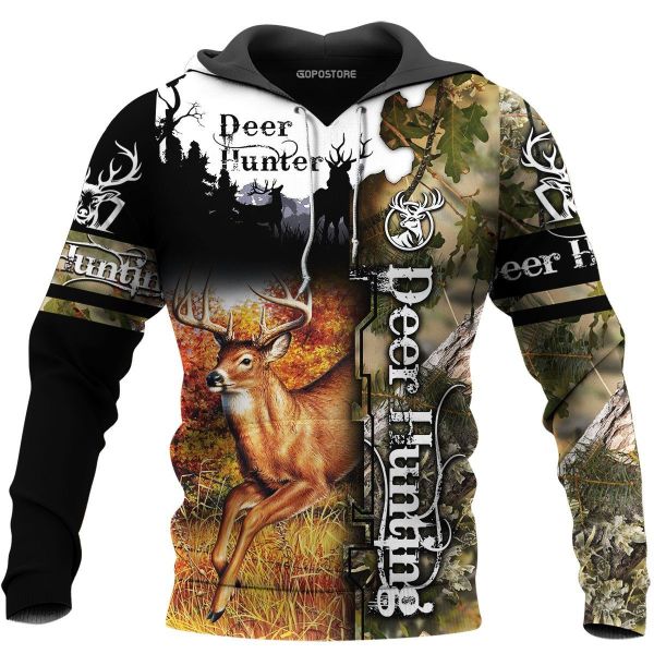 Deer Hunting Camo 3d Hoodie