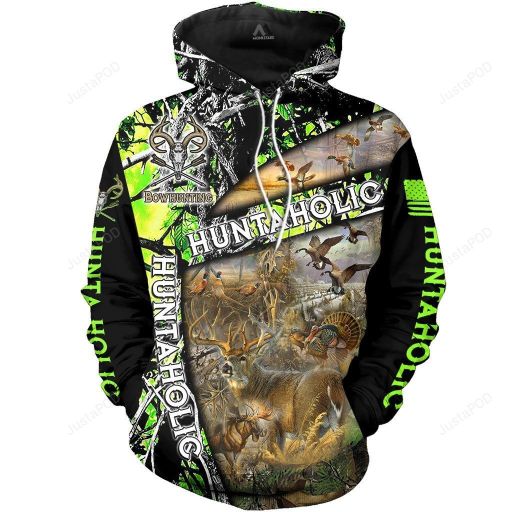 Deer Hunting Camo Muddy Green 3d Hoodie