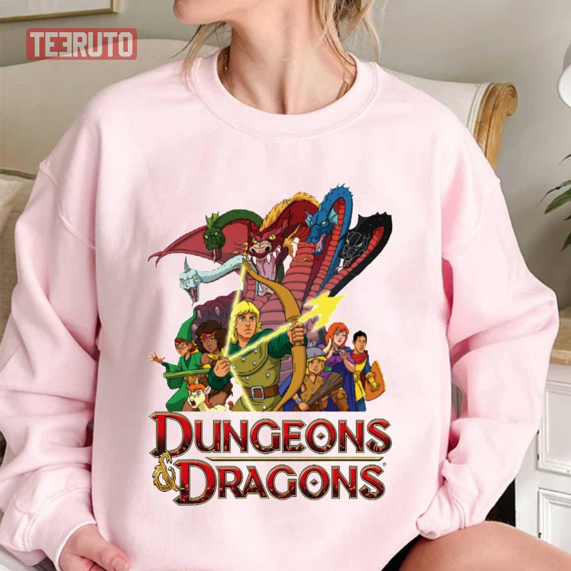 Dungeons And Dragons Cartoon 80s Unisex Sweatshirt