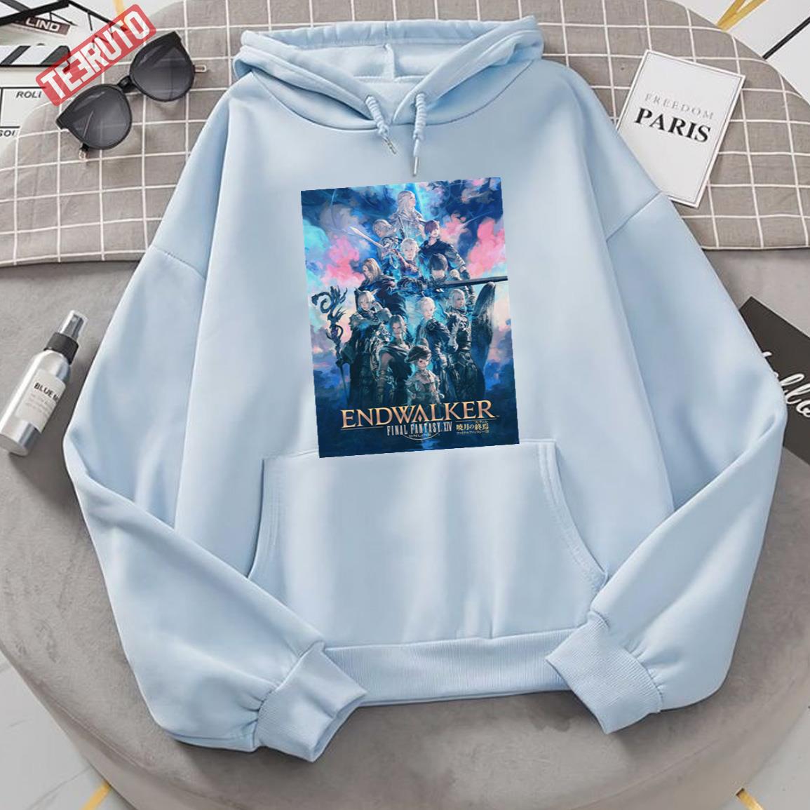 Final Fantasy Pullover Loose Hooded Long Sleeve Sweatshirt Classic Patterned 3D Printing Hoodies Pullover Unisex
