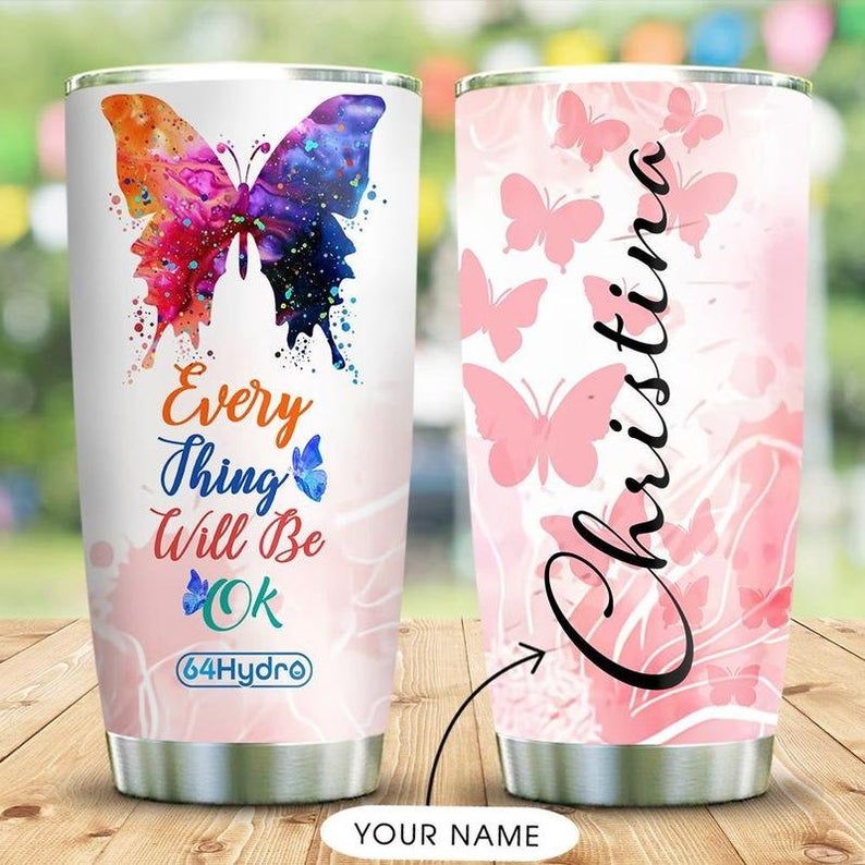 Butterfly Personalized Tumbler