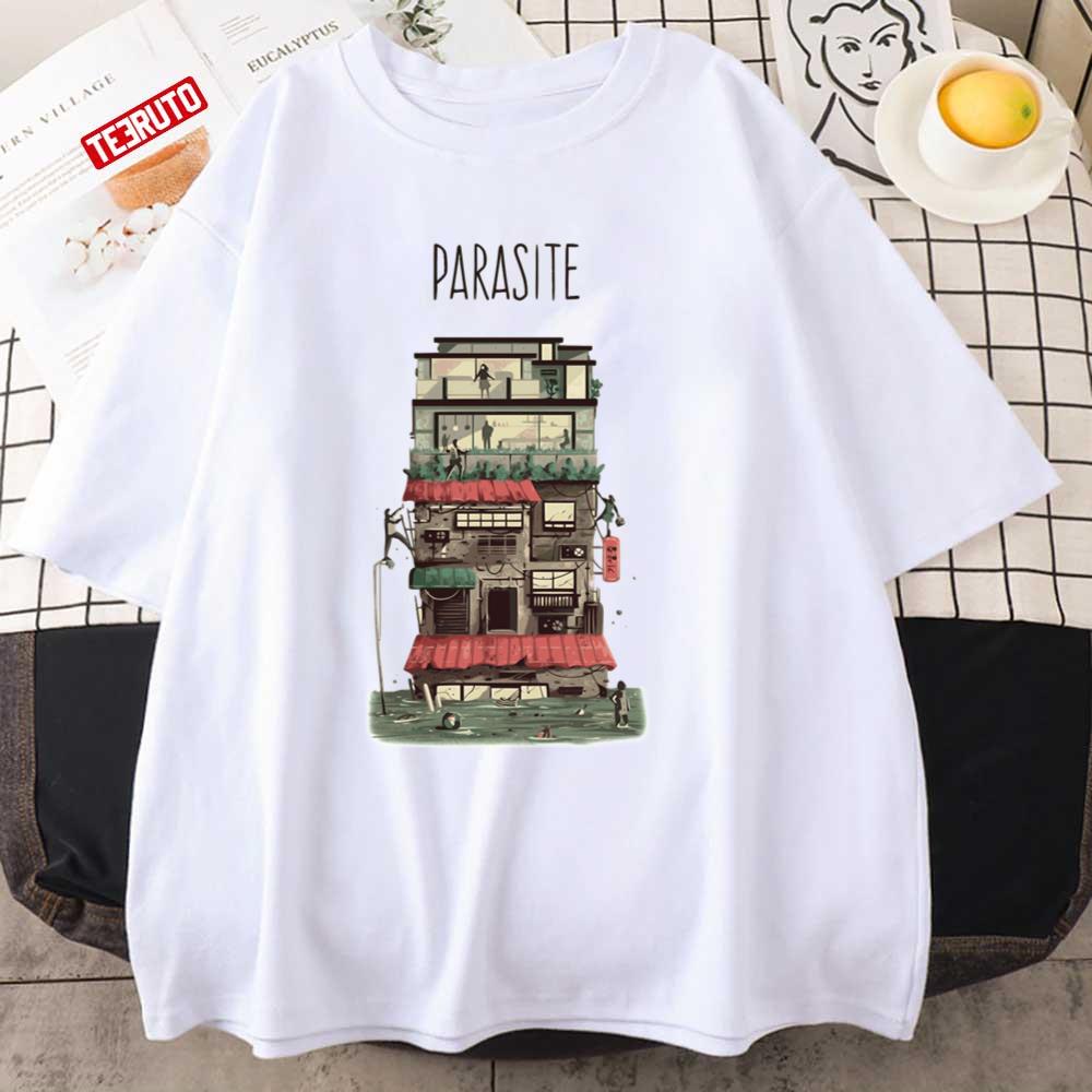 Fanart Parasite Movie Flooded House Unisex T-Shirt