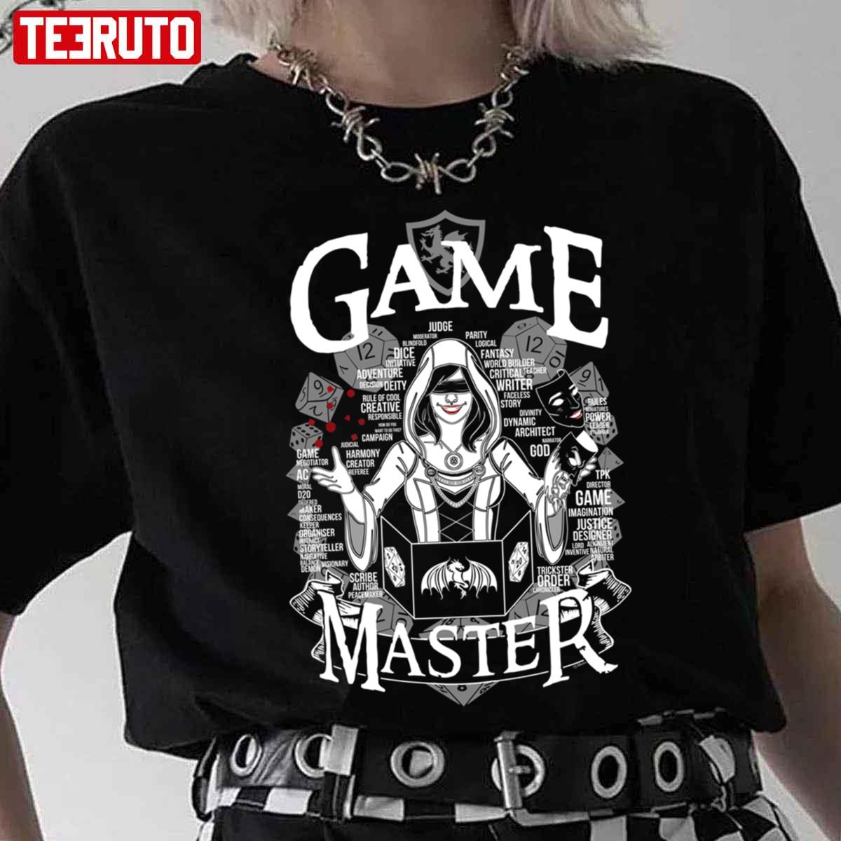 Female Game Master White Unisex T-Shirt