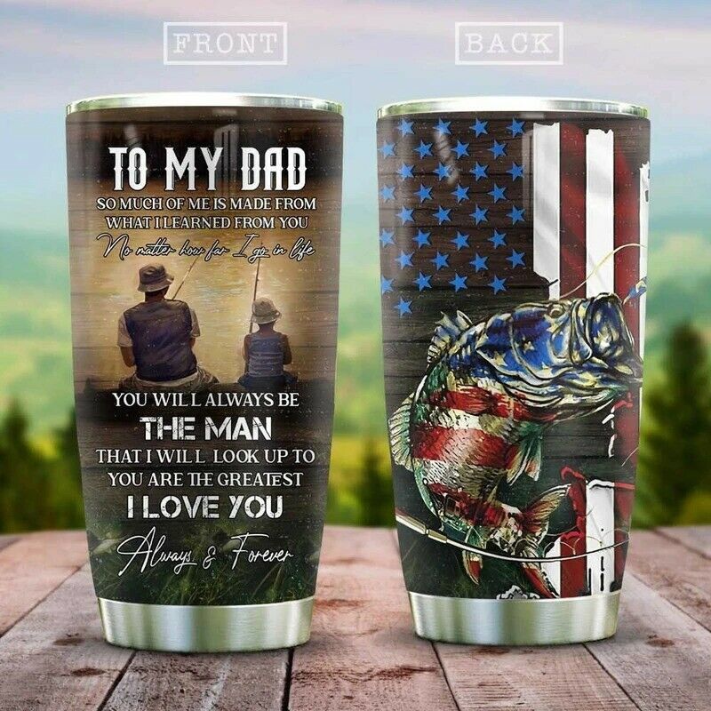 Fishing Dad Stainless Steel Cup Tumbler